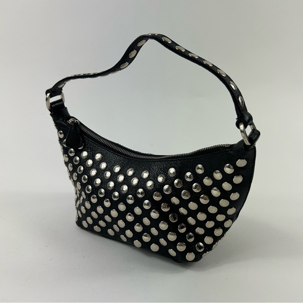 Rare Prada Vintage Antic Stud-Embellished Pochette - Picture 8 of 11